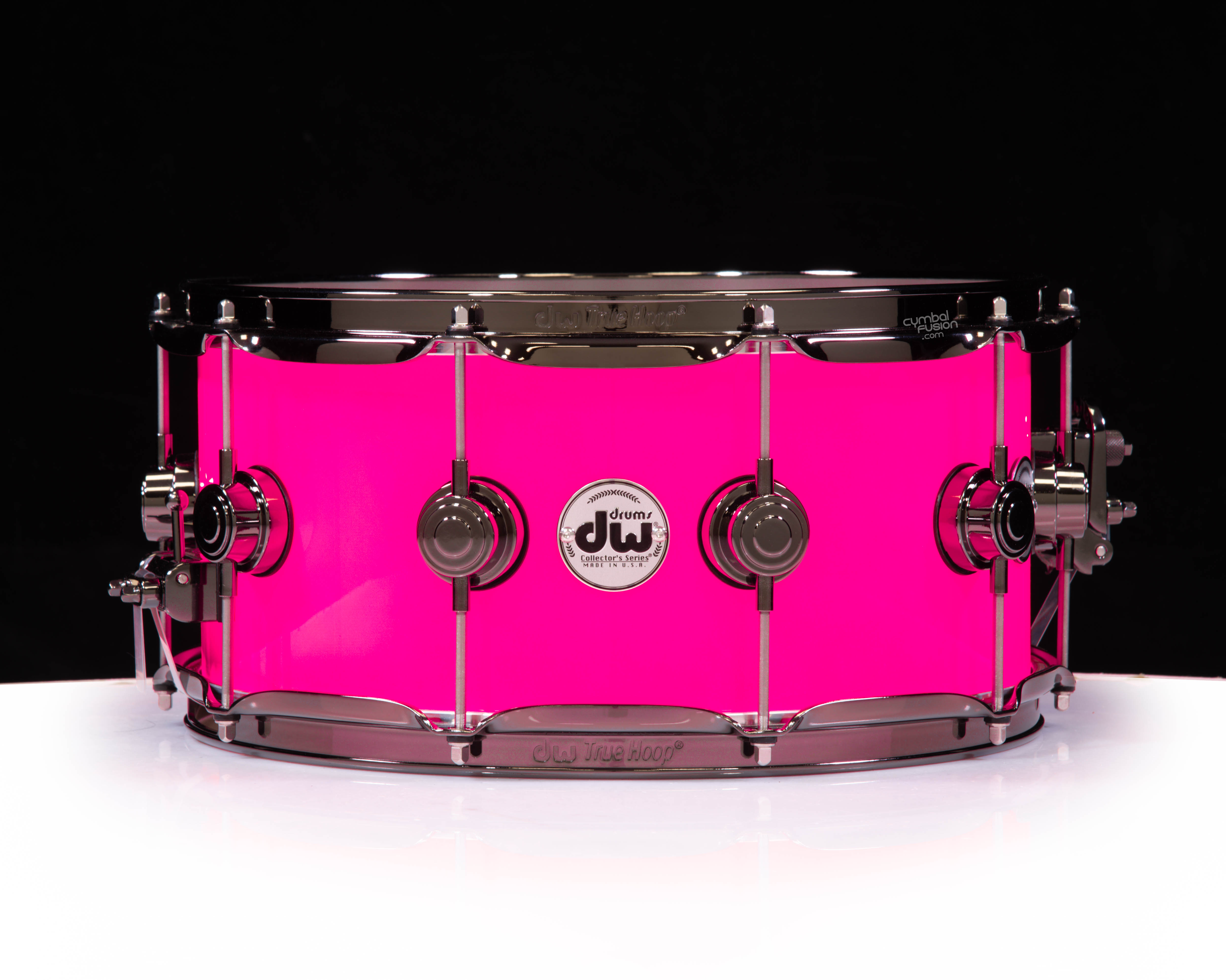 DW Collector's 6.5x14 SSC Maple Snare - Neon Hot Pink w/Black