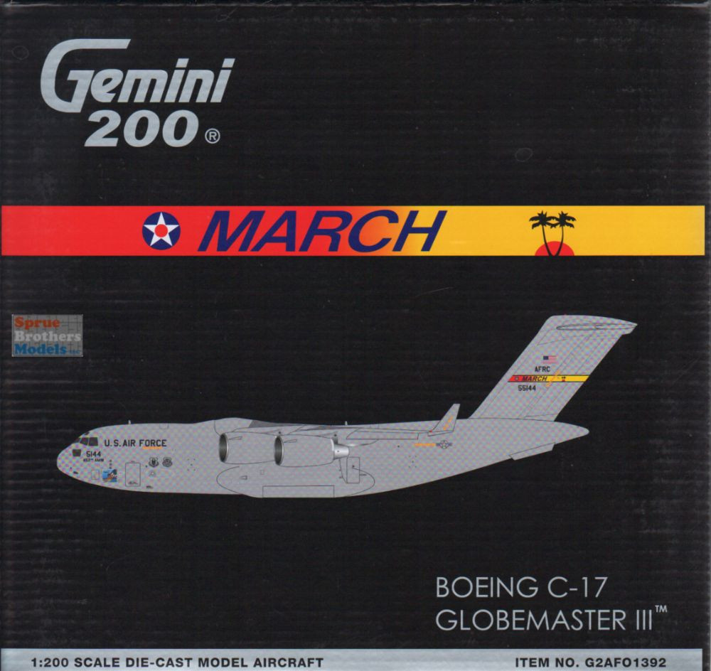 GEMG21392 1:200 Gemini Jets Boeing C-17 Globemaster III Reg No: 05