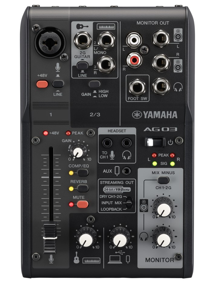 Yamaha AG03 MK2 Black - Mixers