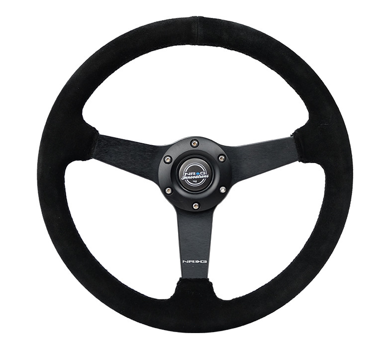 350MM Flat Deep Dish Steering Wheel by NRG | Drift American