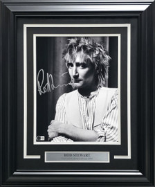 Eric Clapton Autographed Framed 10x12 Photo Beckett BAS #AC95432