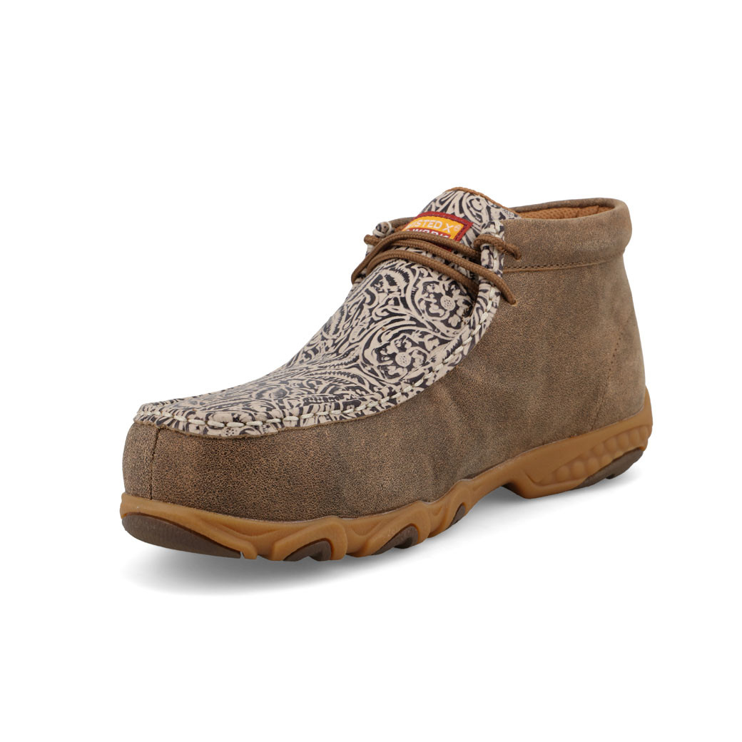 Twisted X | Women's NT Work Chukka Driving Moc | Bomber & Nude