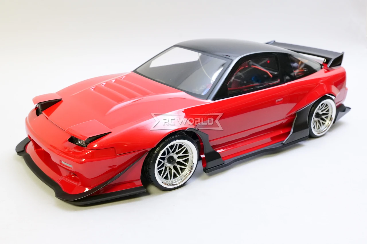 RC 1/10 BODY Shell NISSAN 180SX Wisteria w/ Pop Up Lights