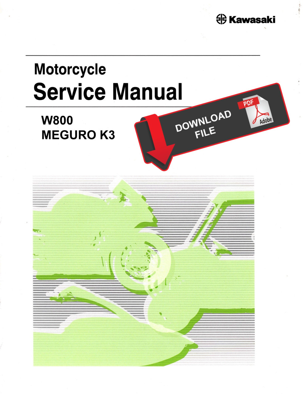 Service Manual Kawasaki 2019 W800 Cafe Repair