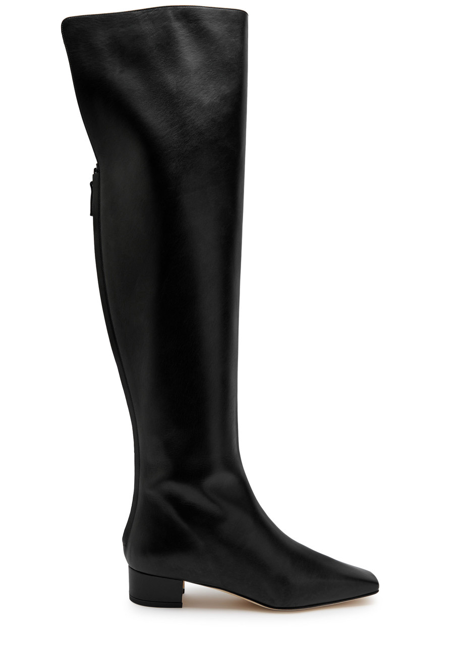 MANOLO BLAHNIK Gore leather over-the-knee boots | Harvey Nichols
