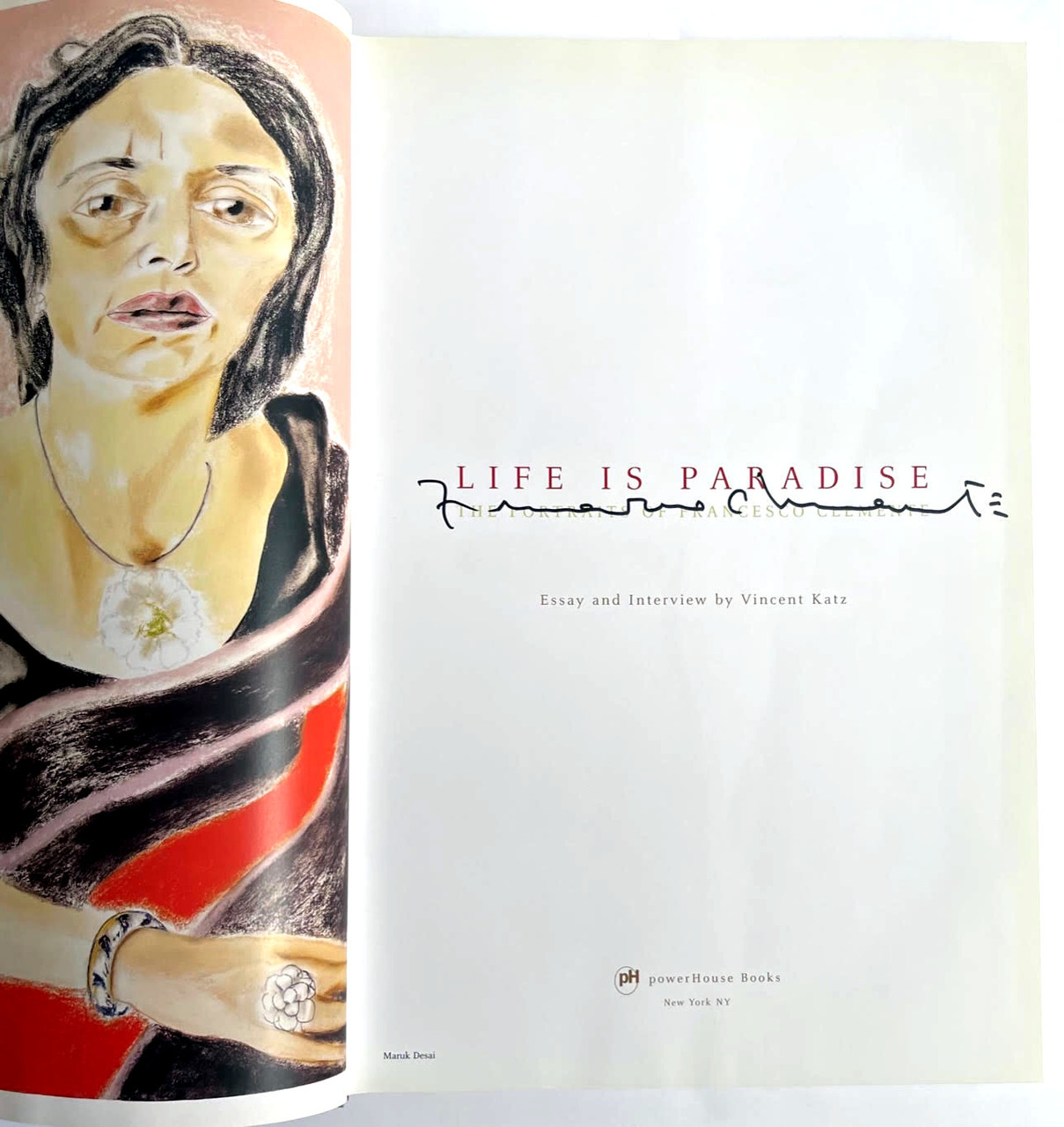 Francesco Clemente, Life is Paradise (Hand signed by Francesco