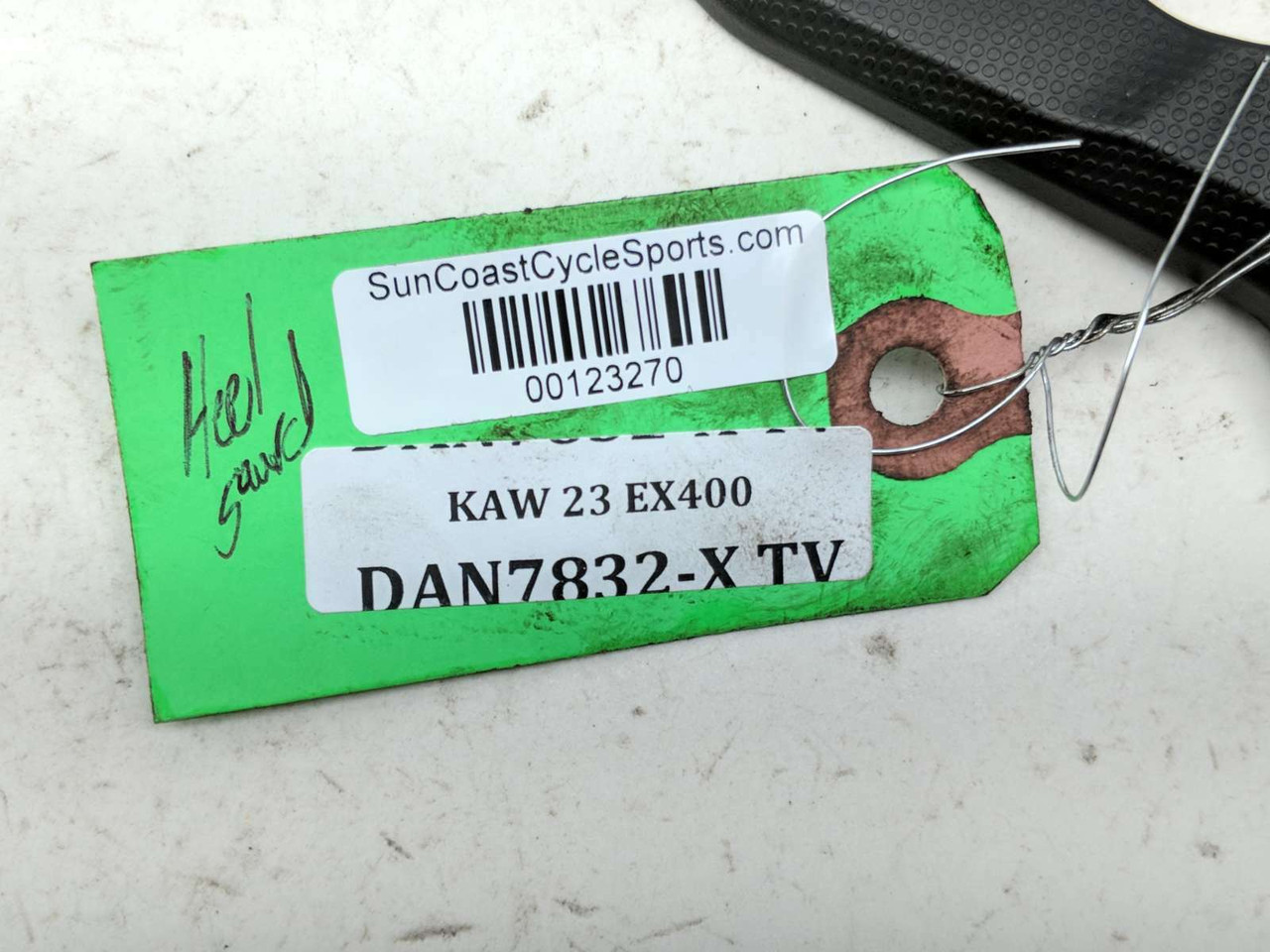 18-23 Kawasaki Ninja EX 400 Right Inner Heel Guard 14093-0641