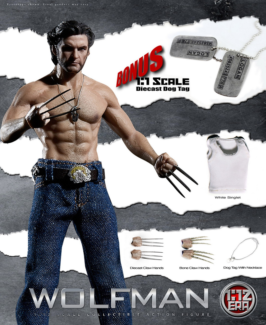 ERA (EA001) 1/12 Scale Wolfman Logan Figure