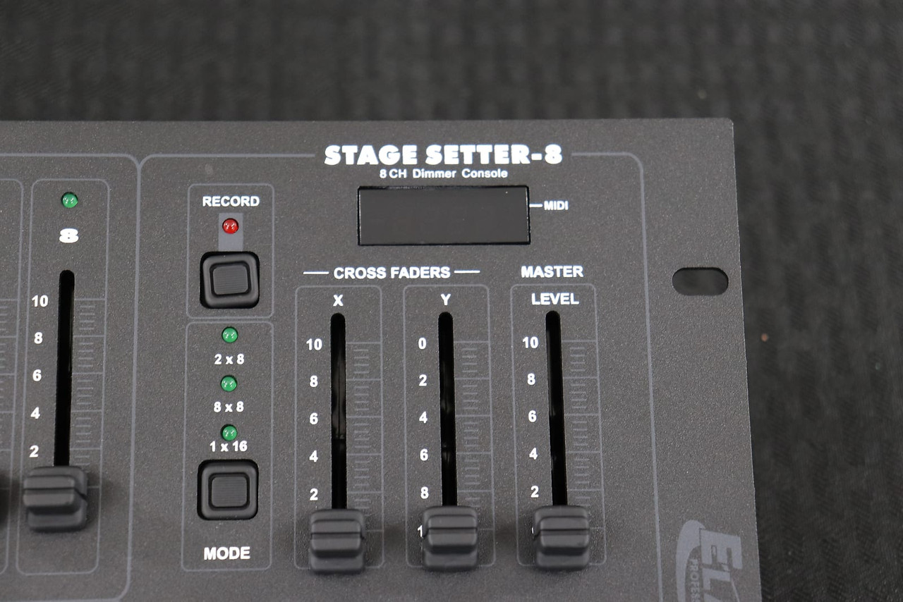 Elation STAGE-SETTER 8-Channel Lighting Controller Black - K&S