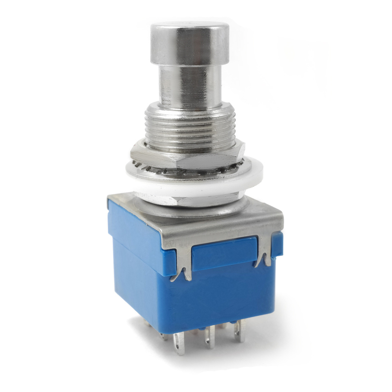 3PDT Latched Foot Switch - Solder Lugs - Blue - Love My Switches