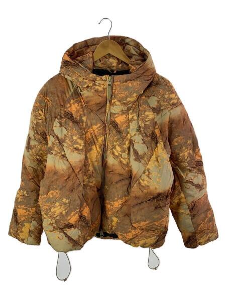 ZARA(ザラ) / アブストラクトプリント/ダウンジャケット/XL/ナイロン