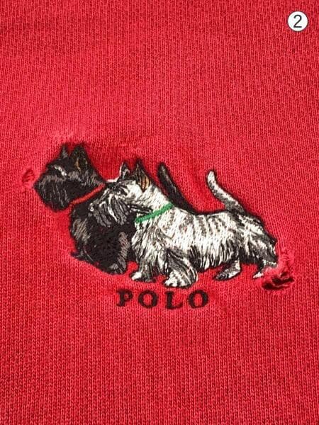 POLO RALPH LAUREN(ポロラルフローレン) / 香港製/犬刺繍/スウェット/L