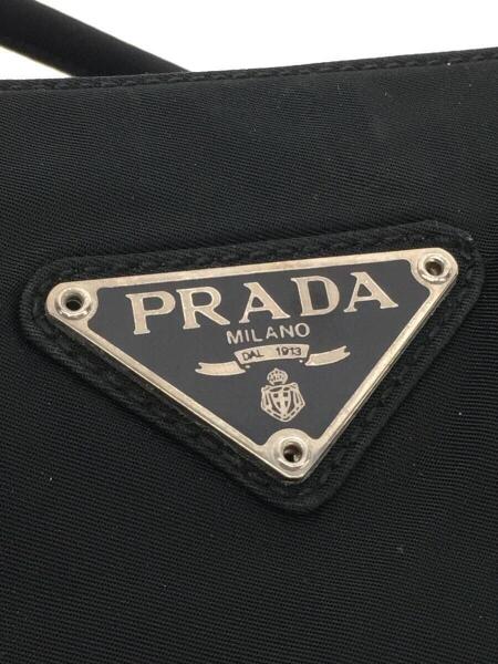 PRADA(プラダ) / 三角プレートロゴナイロントート/ナイロン/BLK/プラダ
