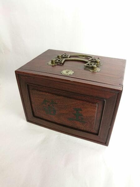 その他ブランド(ソノタブランド) / 麻雀牌/骨製竹背/唐木箱付 | 中古品