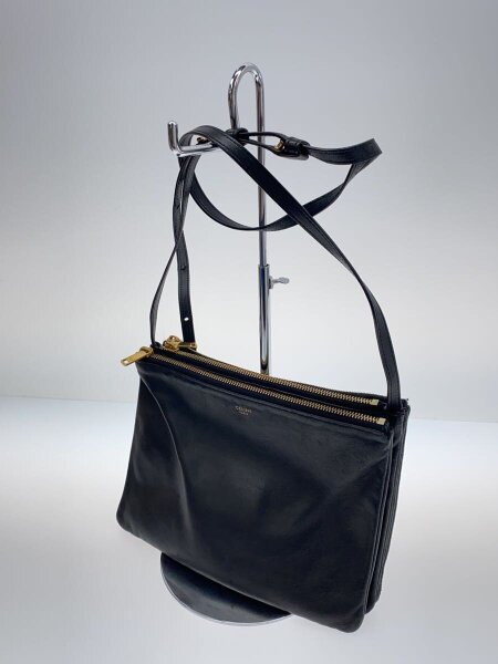 CELINE(セリーヌ) / ショルダーバッグ/レザー/BLK/トリオラージ