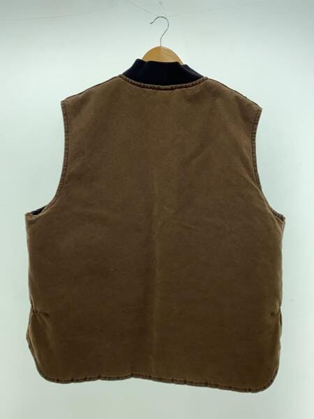 Carhartt(カーハート) / USA製/革タグ/ベスト/XXL/コットン/ブラウン