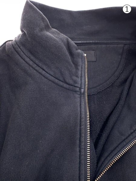 STUSSY(ステューシー) / ハーフジップ/スウェット/M/コットン/ブラック