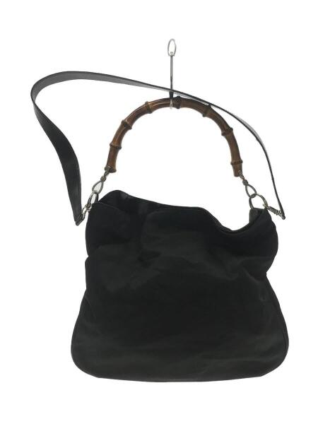 GUCCI(グッチ) / ショルダーバッグ/キャンバス/BLK/バンブーワン