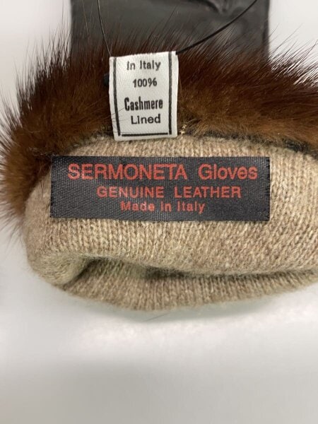 Sermoneta gloves(セルモネータグローブス) / 手袋/レザー/ブラック