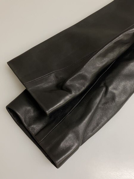 agnes b.(アニエスベー) / レザージャケット・ブルゾン/38/羊革/BLK