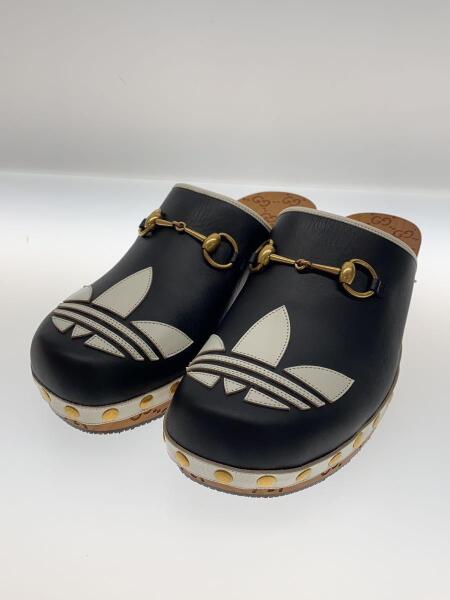 GUCCI(グッチ) / レザークロッグサンダル/UK8/BLK/レザー/702252