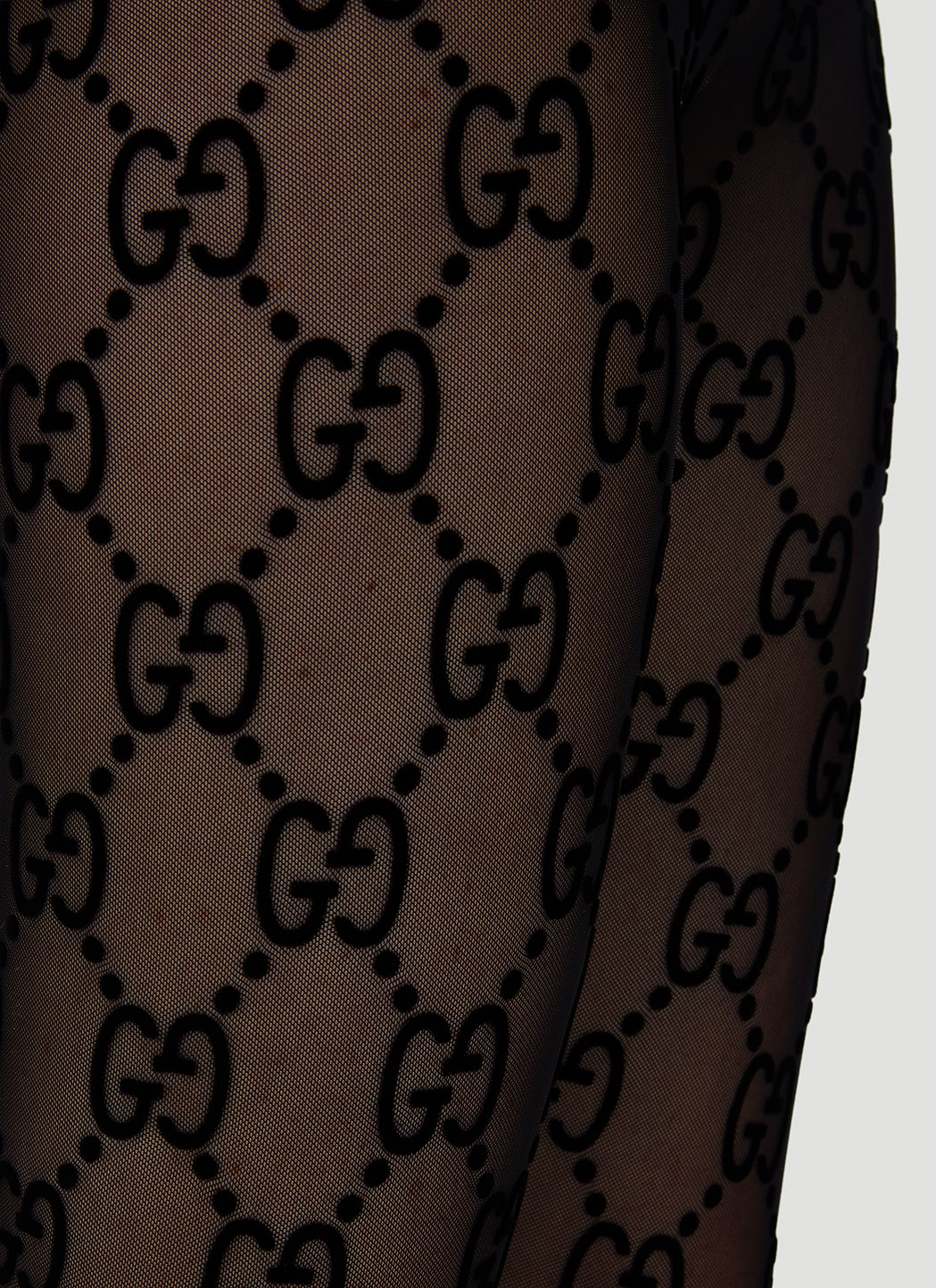 Gucci Gg Supreme Tights | Woman Socks Black S | MILANSTYLE.COM