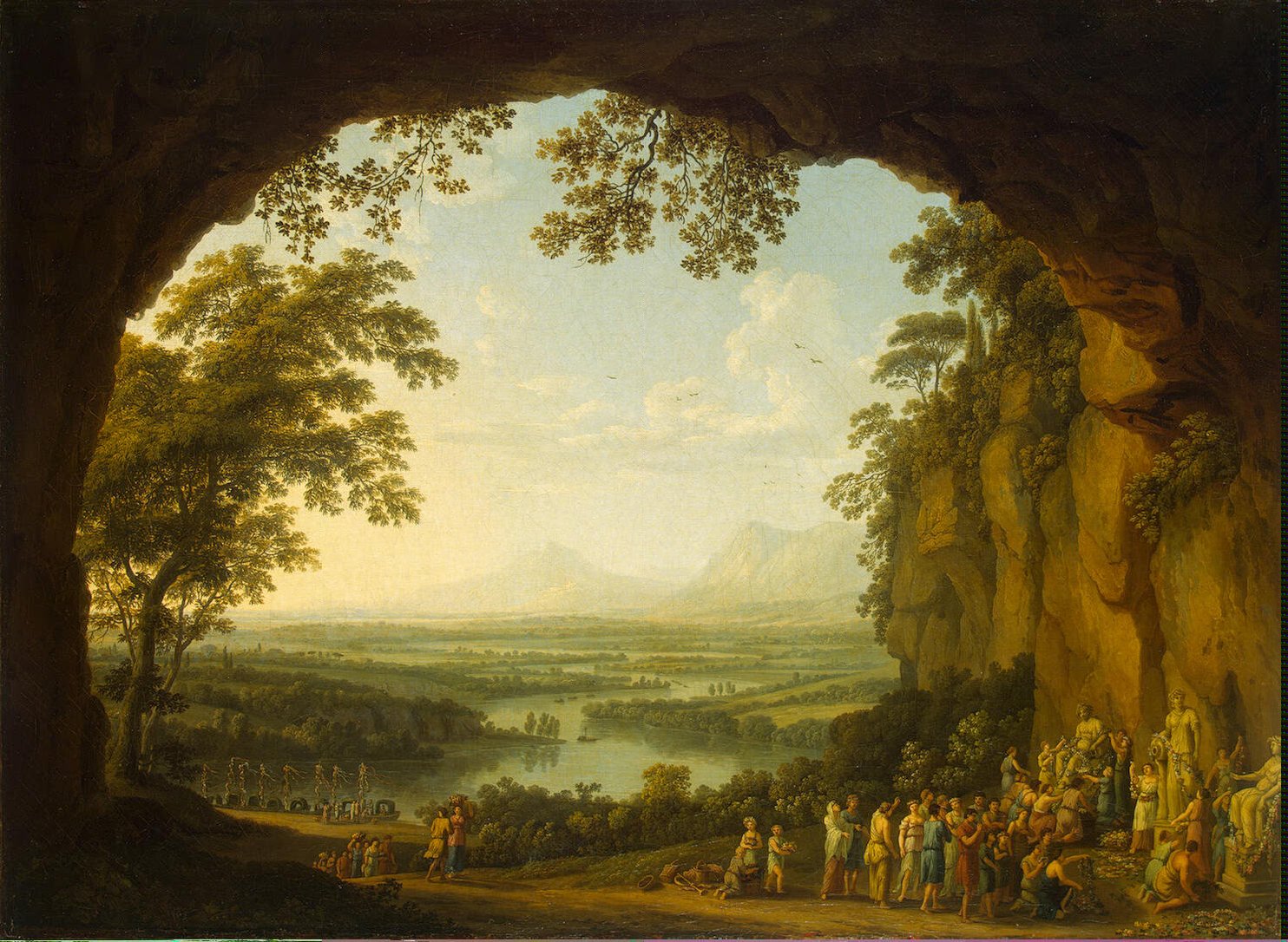 Landscape with a Ancient Festival | Oil Painting Reproduction