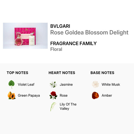Bvlgari Ladies Rose Goldea Blossom Delight Gift Set Fragrances