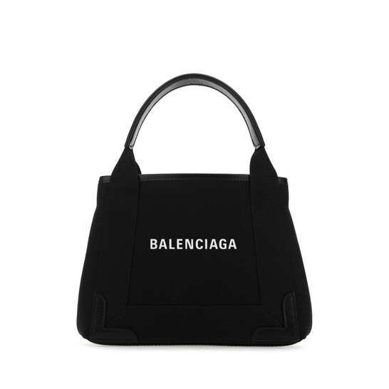 Balenciaga Black Fabric Navy Cabas Xs Handbag 390346AQ38N_1000