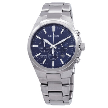 Citizen Zenshin Senkei Chronograph Blue Dial Men's Watch CA4691