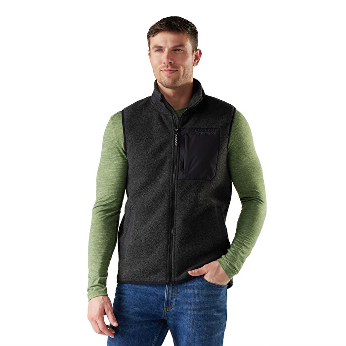 Men's Second Cut Fleece Vest col. Grey | Smartwool®