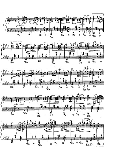 Sixteen Waltzes for piano No. 15 Piano Solo - ピアノ - 楽譜