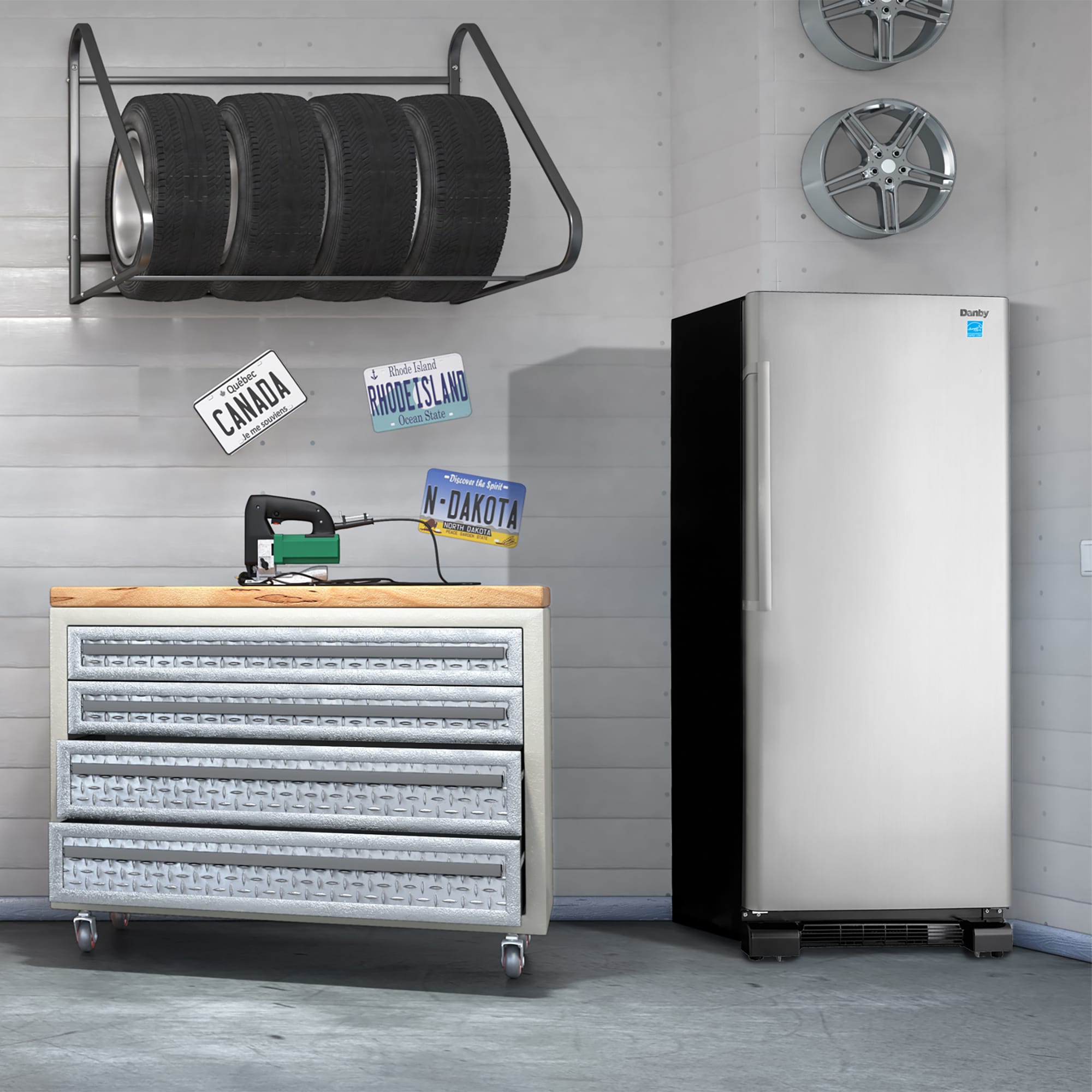 Danby Designer 16.7 cu. ft. Upright Freezer in Stainless Steel