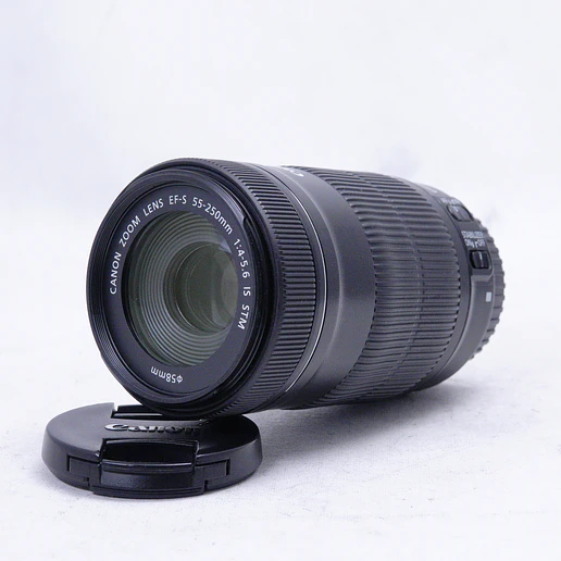 Lente Canon EF-S 55-250mm f4-5.6 IS STM - Usado