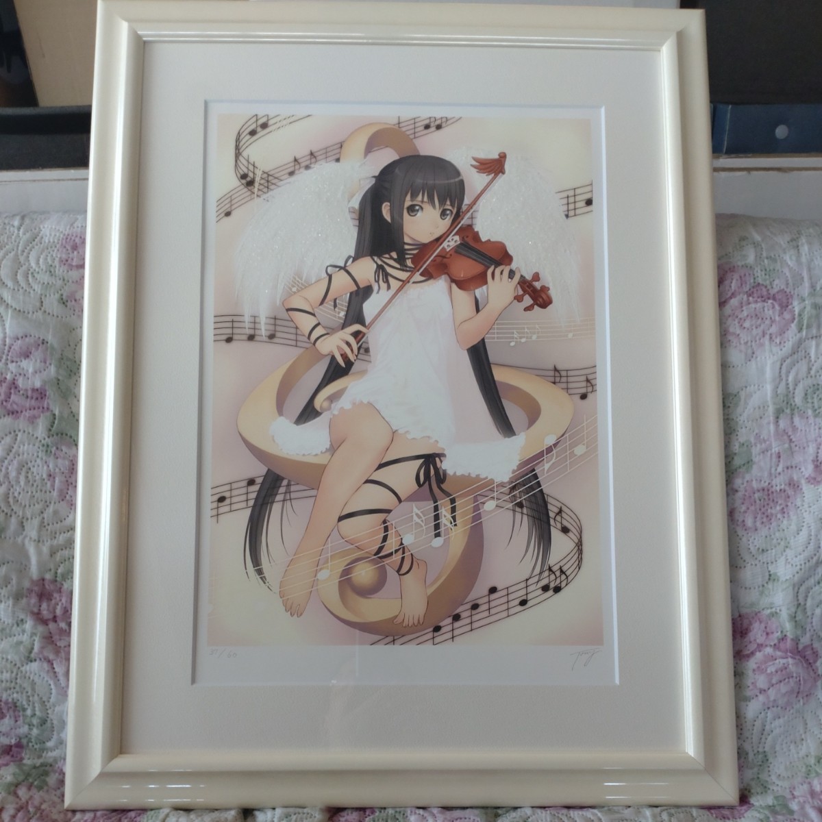 アールビバン 版画 tony 七色の乙女たち ミクスドメディア 未使用