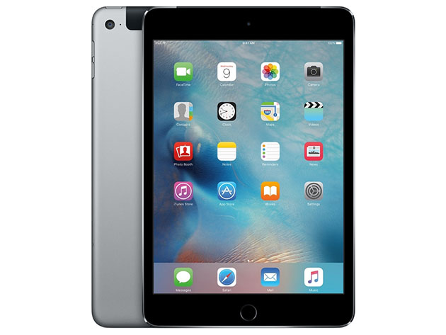 Apple iPad Mini 4, 128GB - Silver (Wi-Fi + 4G LTE) | StackSocial