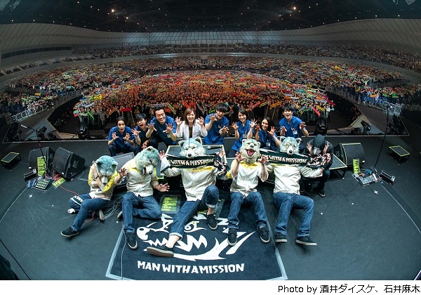 MAN WITH A MISSION、初アリーナ・ツアーで横アリ2デイズ超満員の2万