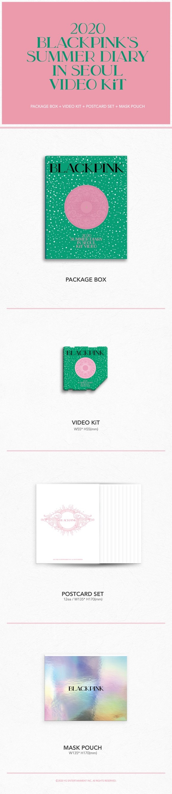 BLACKPINK「2020 BLACKPINK's Summer Diary In Seoul」キットビデオ