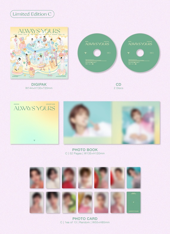 SEVENTEEN｜『SEVENTEEN JAPAN BEST ALBUM「ALWAYS YOURS」』8月23日