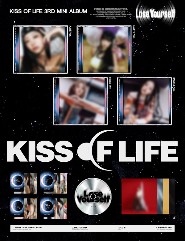 KISS OF LIFE サードミニアルバム『Lose Yourself』2024年10月リリース