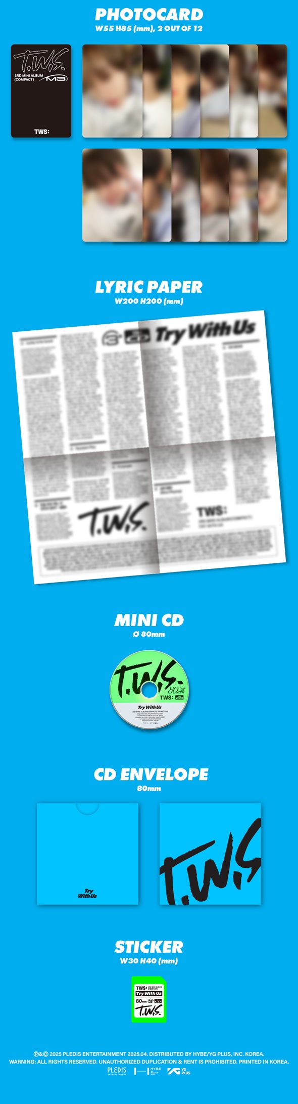 TWS 3rd Mini Album「TRY WITH US」限定特典付きで発売決定 購入先着