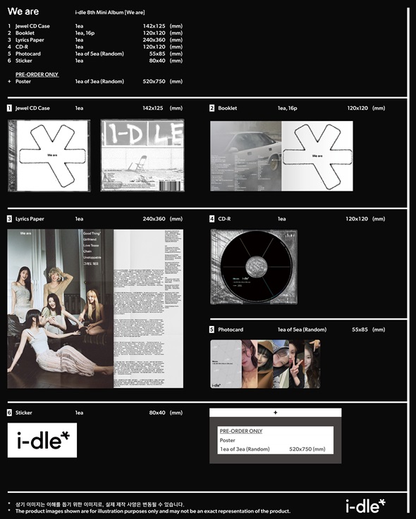 i-dle 8th Mini Album『We are』が限定特典付きで2025年6月リリース