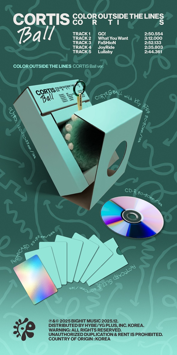 CORTIS 韓国ファーストEP『COLOR OUTSIDE THE LINES』2025年9月