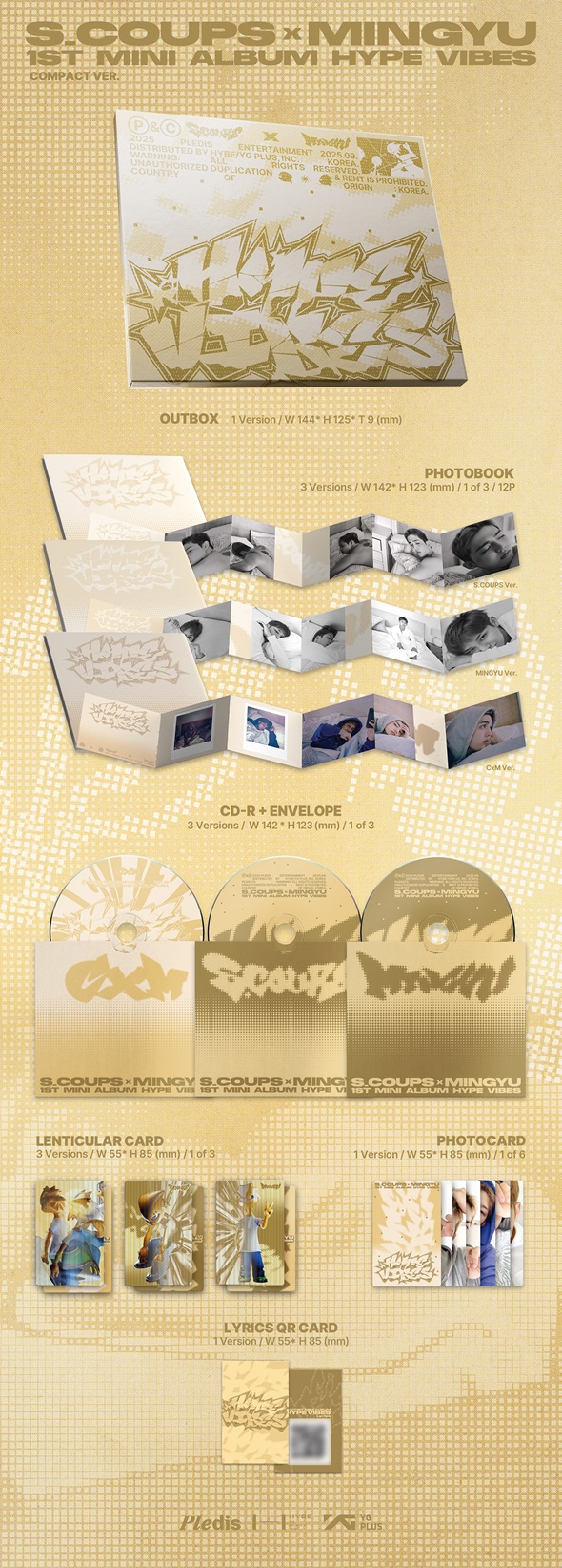 CxM (S.COUPS X MINGYU) 1st Mini Album『HYPE VIBES』2025年9月