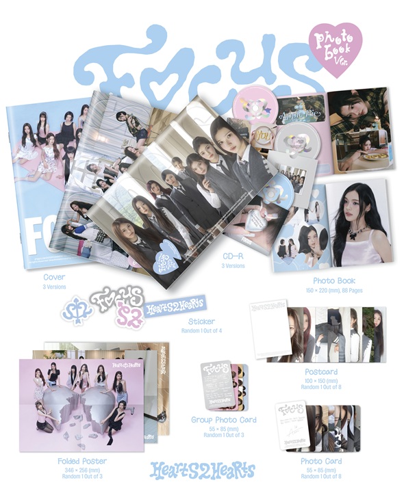 Hearts2Hearts 韓国ファーストミニアルバム『FOCUS』発売！ Photobook