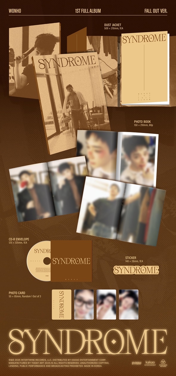 WONHO (ウォノ) 韓国ファーストフルアルバム『SYNDROME』11月発売