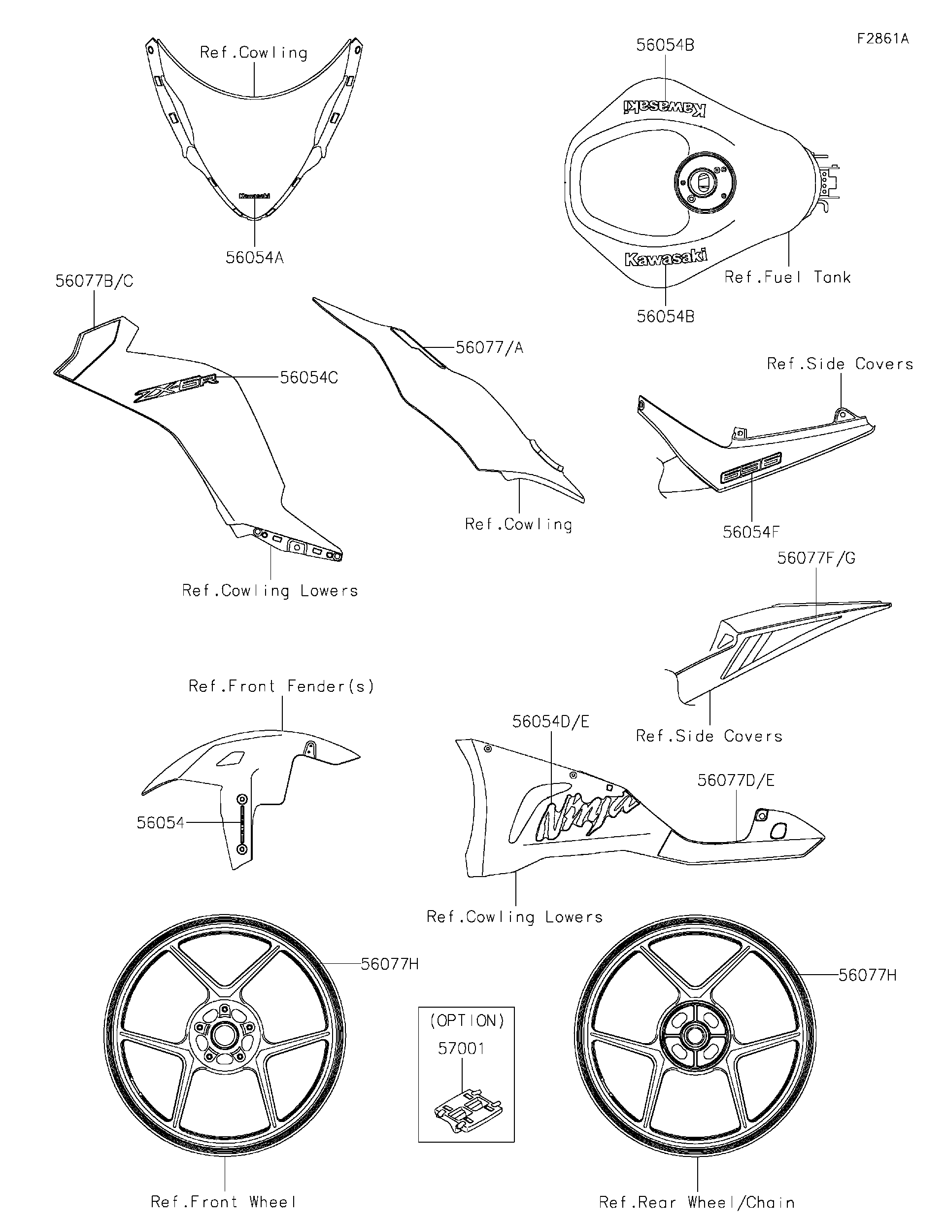 2024 Kawasaki Motorcycles Parts-Finder Diagrams | Team Motorsports