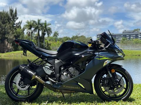 Used 2023 Kawasaki Ninja ZX-6R Metallic Matte Twilight Blue