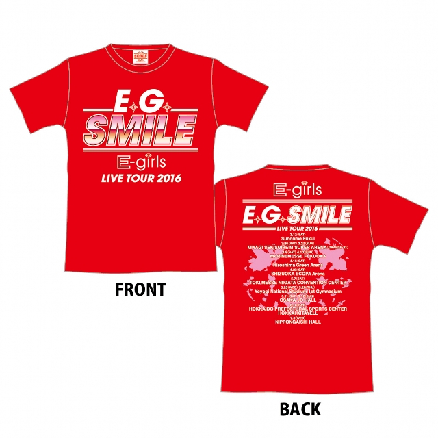 E-girls LIVE TOUR 2016 ～E.G. SMILE～ツアーグッズページ | E-girls