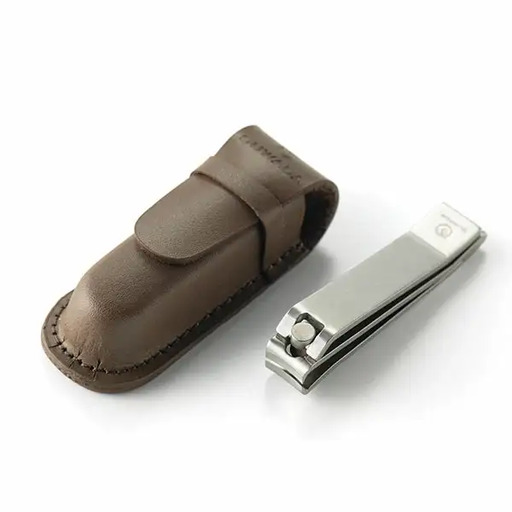 SUWADA] つめ切り ネイルクリッパー ミニ 革ケース付き （諏訪田製作所